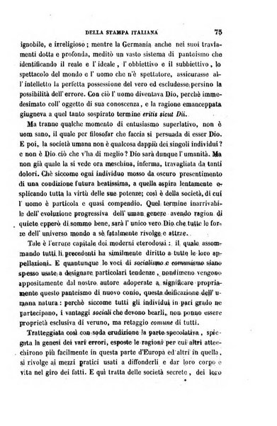 La civiltà cattolica pubblicazione periodica per tutta l'Italia