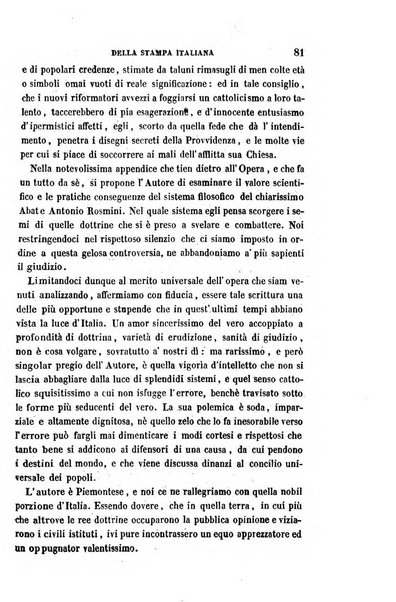 La civiltà cattolica pubblicazione periodica per tutta l'Italia