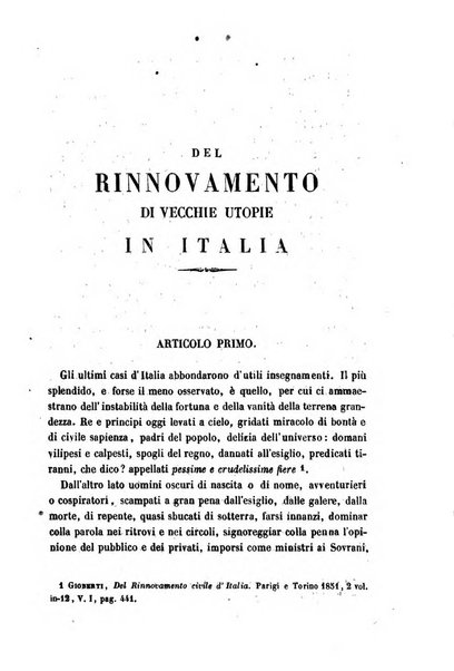 La civiltà cattolica pubblicazione periodica per tutta l'Italia