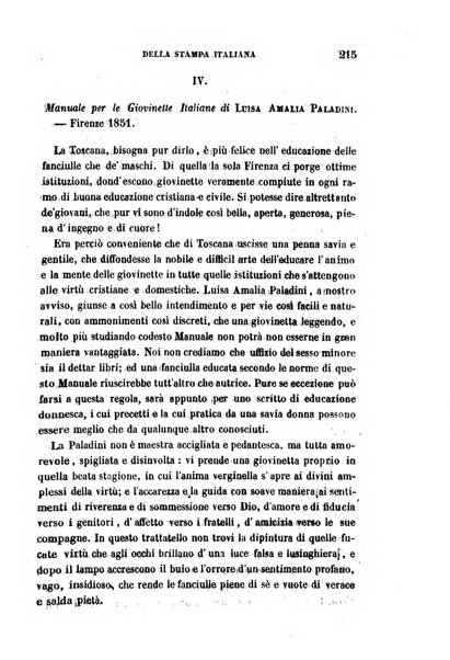 La civiltà cattolica pubblicazione periodica per tutta l'Italia