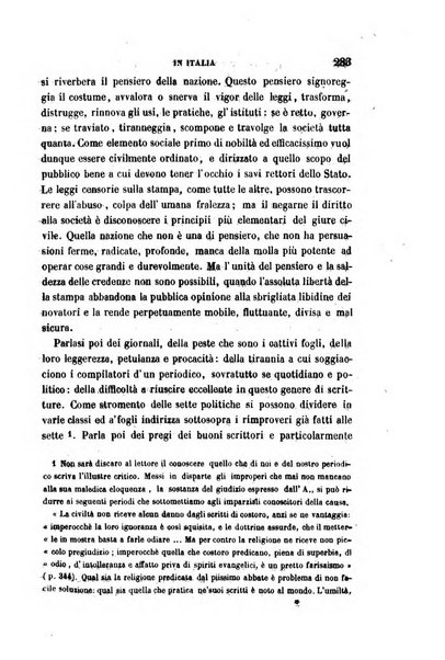 La civiltà cattolica pubblicazione periodica per tutta l'Italia