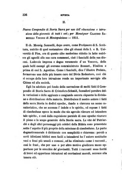 La civiltà cattolica pubblicazione periodica per tutta l'Italia