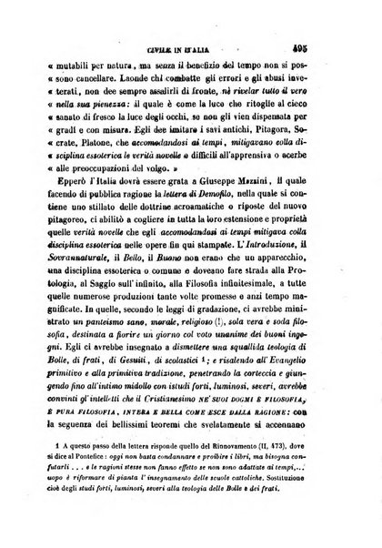 La civiltà cattolica pubblicazione periodica per tutta l'Italia