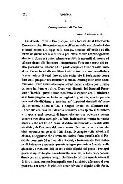 La civiltà cattolica pubblicazione periodica per tutta l'Italia