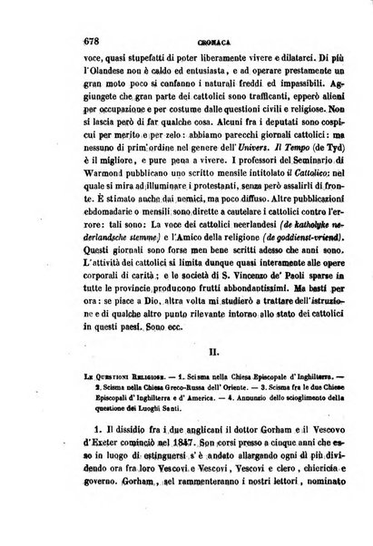 La civiltà cattolica pubblicazione periodica per tutta l'Italia