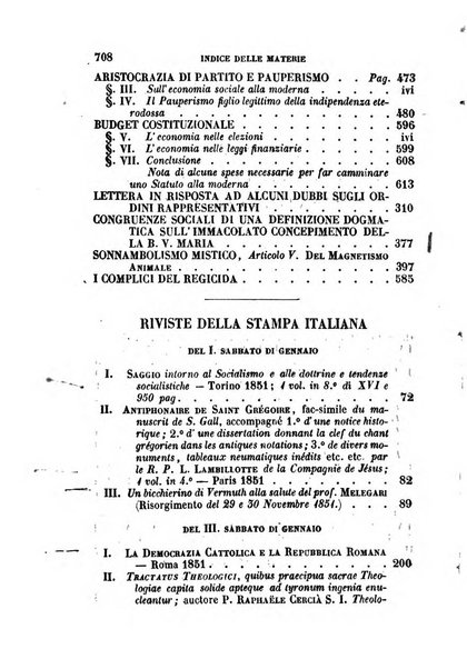 La civiltà cattolica pubblicazione periodica per tutta l'Italia