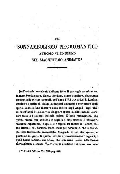 La civiltà cattolica pubblicazione periodica per tutta l'Italia