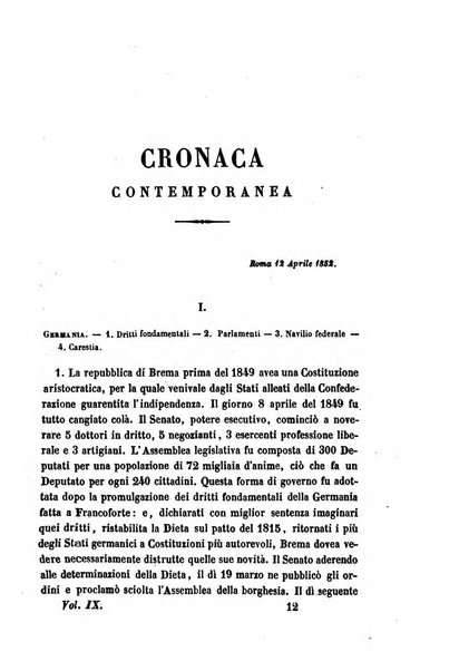 La civiltà cattolica pubblicazione periodica per tutta l'Italia