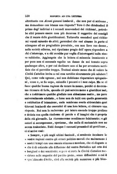 La civiltà cattolica pubblicazione periodica per tutta l'Italia