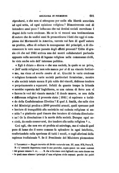 La civiltà cattolica pubblicazione periodica per tutta l'Italia