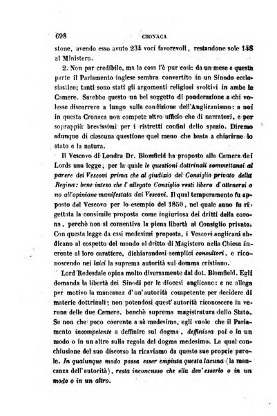 La civiltà cattolica pubblicazione periodica per tutta l'Italia