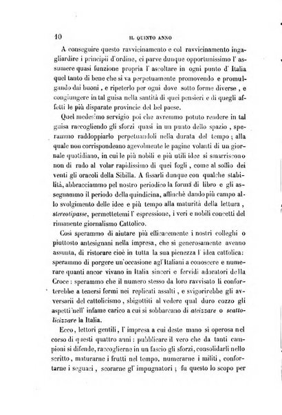 La civiltà cattolica pubblicazione periodica per tutta l'Italia