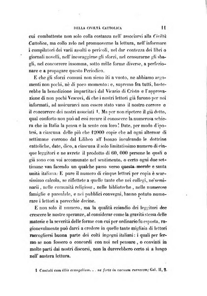 La civiltà cattolica pubblicazione periodica per tutta l'Italia