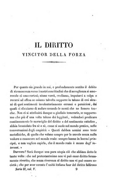 La civiltà cattolica pubblicazione periodica per tutta l'Italia