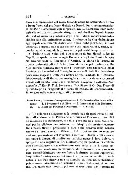 La civiltà cattolica pubblicazione periodica per tutta l'Italia