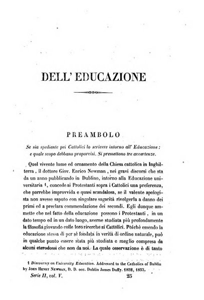 La civiltà cattolica pubblicazione periodica per tutta l'Italia