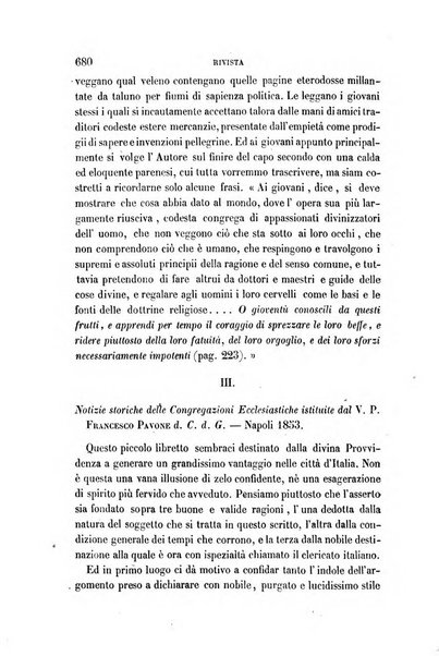 La civiltà cattolica pubblicazione periodica per tutta l'Italia