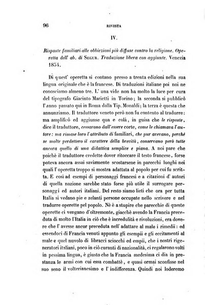 La civiltà cattolica pubblicazione periodica per tutta l'Italia