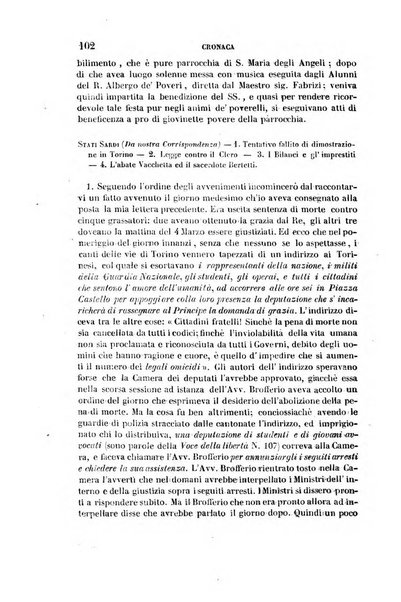 La civiltà cattolica pubblicazione periodica per tutta l'Italia