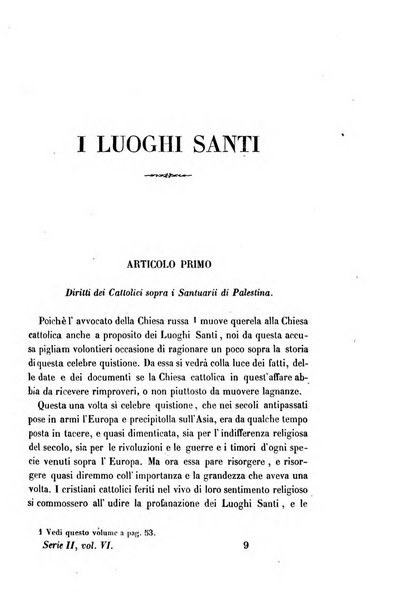 La civiltà cattolica pubblicazione periodica per tutta l'Italia