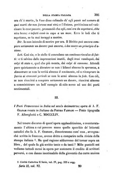 La civiltà cattolica pubblicazione periodica per tutta l'Italia