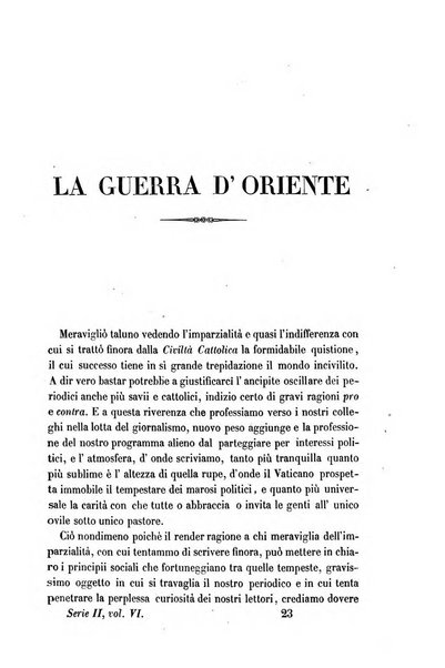 La civiltà cattolica pubblicazione periodica per tutta l'Italia