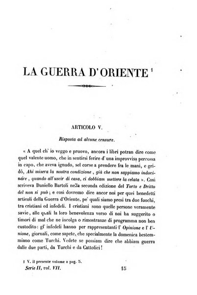 La civiltà cattolica pubblicazione periodica per tutta l'Italia