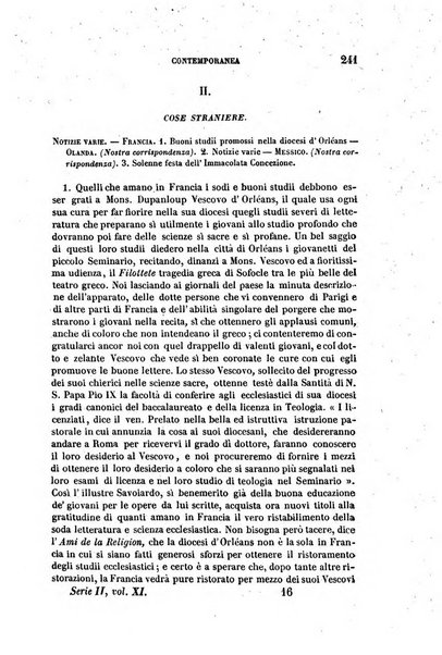 La civiltà cattolica pubblicazione periodica per tutta l'Italia