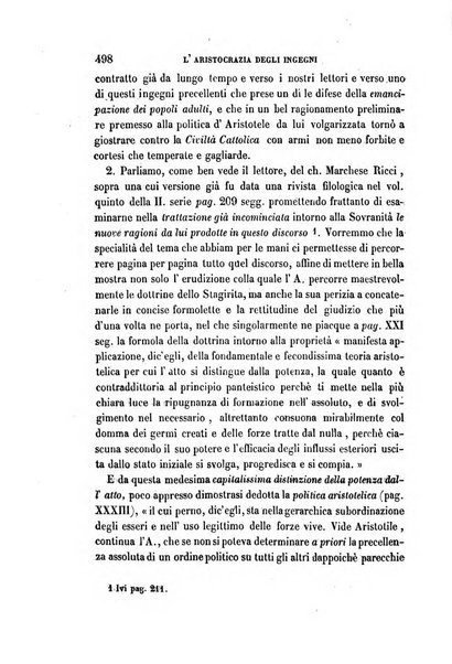 La civiltà cattolica pubblicazione periodica per tutta l'Italia