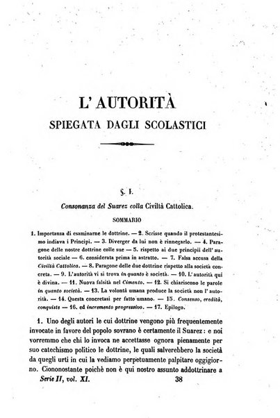 La civiltà cattolica pubblicazione periodica per tutta l'Italia