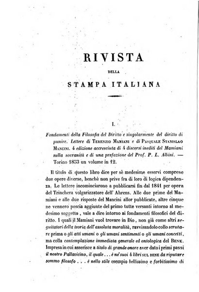 La civiltà cattolica pubblicazione periodica per tutta l'Italia