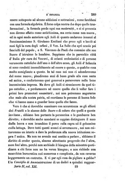 La civiltà cattolica pubblicazione periodica per tutta l'Italia