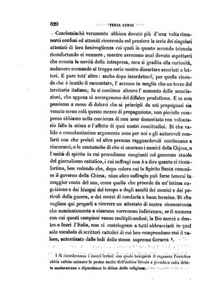 La civiltà cattolica pubblicazione periodica per tutta l'Italia