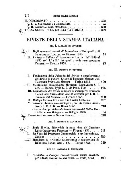 La civiltà cattolica pubblicazione periodica per tutta l'Italia