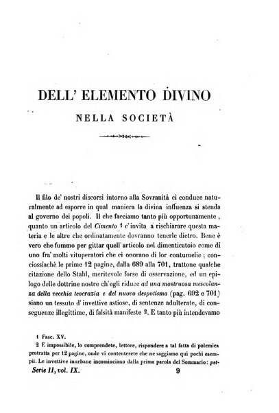 La civiltà cattolica pubblicazione periodica per tutta l'Italia