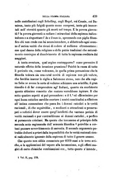 La civiltà cattolica pubblicazione periodica per tutta l'Italia