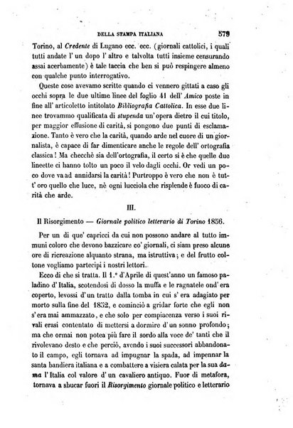 La civiltà cattolica pubblicazione periodica per tutta l'Italia