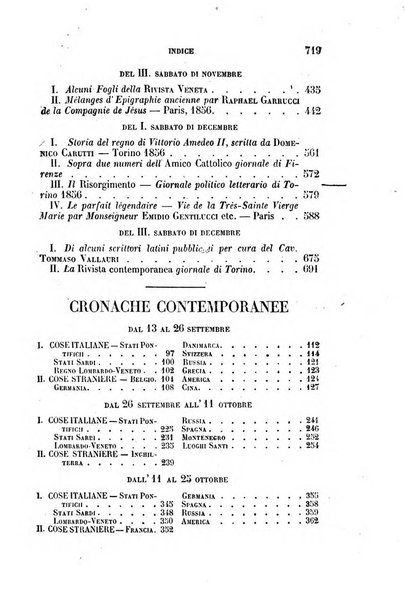 La civiltà cattolica pubblicazione periodica per tutta l'Italia