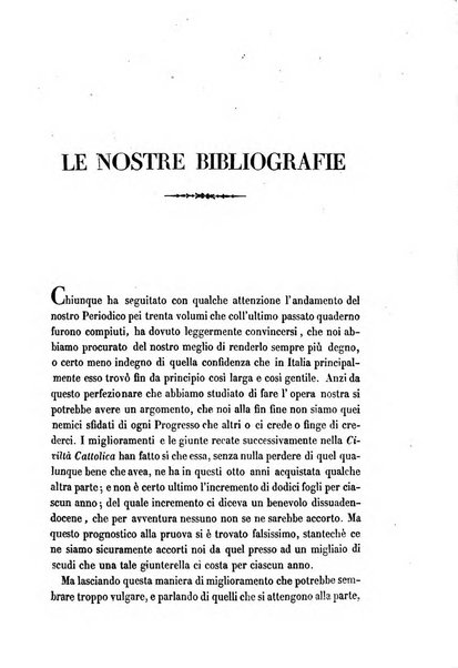 La civiltà cattolica pubblicazione periodica per tutta l'Italia