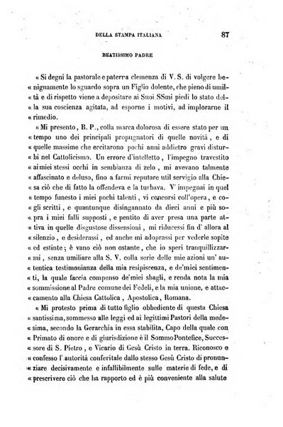 La civiltà cattolica pubblicazione periodica per tutta l'Italia