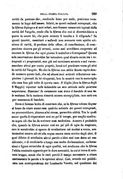 La civiltà cattolica pubblicazione periodica per tutta l'Italia