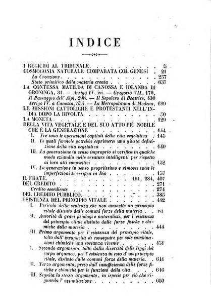 La civiltà cattolica pubblicazione periodica per tutta l'Italia