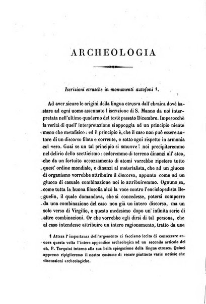 La civiltà cattolica pubblicazione periodica per tutta l'Italia