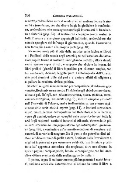 La civiltà cattolica pubblicazione periodica per tutta l'Italia