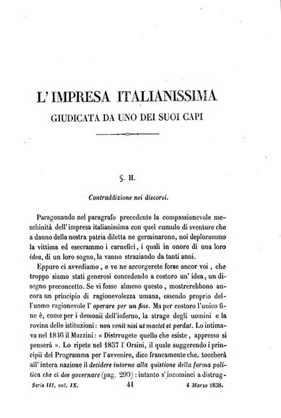 La civiltà cattolica pubblicazione periodica per tutta l'Italia