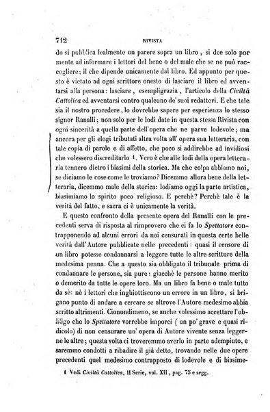 La civiltà cattolica pubblicazione periodica per tutta l'Italia