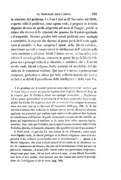 La civiltà cattolica pubblicazione periodica per tutta l'Italia