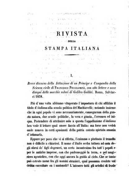 La civiltà cattolica pubblicazione periodica per tutta l'Italia