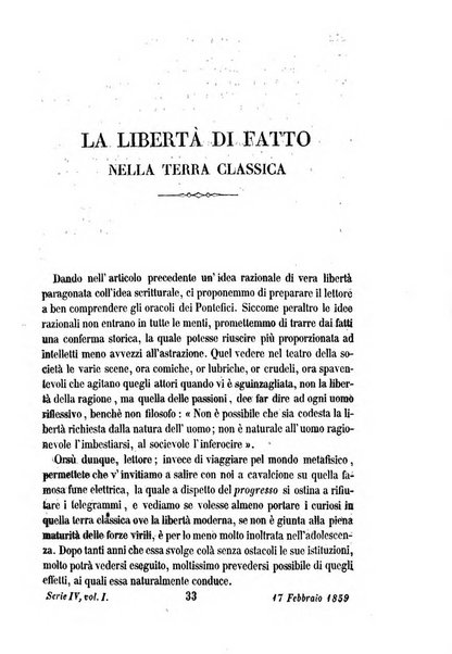 La civiltà cattolica pubblicazione periodica per tutta l'Italia