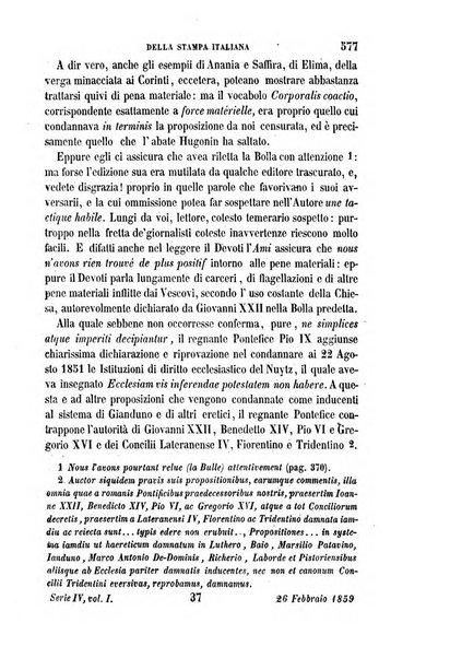 La civiltà cattolica pubblicazione periodica per tutta l'Italia